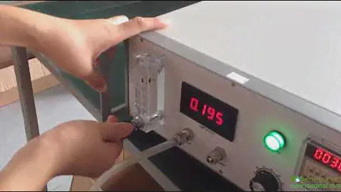 Medical ozone therapy machine device operation